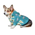 thumbnail image 6 of Goofa World Map With Animal Pattern Small Dog Sweater Hoodies Pet Grey Hooded Soft Fleece Sweatshirts with Pocket Fall Winter Puppy Cat Sweaters Warm Clothes-X-Small, 6 of 8