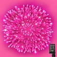thumbnail image 1 of shiyou-33ft Valentine's Day String Lights, Christmas Decorative Mini Lights, 100 LED Pink Fairy Starry String Lights Plug in, 11 Lighting Modes for Valentines Day Tree Decorations (Pink), 1 of 4