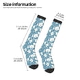 thumbnail image 2 of Rateoe Lilies Flowers Pattern Women’s Knee High Crew Socks,Trouser Socks Comfortable, Breathable, Moisture-Wicking and Soft, 2 of 6
