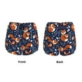 thumbnail image 5 of Xecao's Cute Foxes for a double-layer running short for women, perfect for gym, tennis, and more, featuring a convenient pocket., 5 of 9