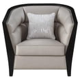 thumbnail image 4 of ACME Zemocryss Fabric Upholstered Chair with Pillow in Beige, 4 of 7