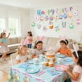 thumbnail image 3 of 52Pcs Easter Decorations Set - Easter Paper Plates & Napkins Sets, Easters Dinnerware/Tableware Sets Including Cups Straws Plastic Cutlery Disposable Tablecloth for Easter Party Supplies Decor B, 3 of 5