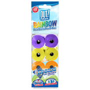 Out! Dog Waste Pickup Bags, 8 Rolls 120 Unscented Rainbow Color Bags