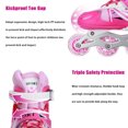 thumbnail image 4 of Kids Inline Skates Adjustable Light up Skates Roller Skates for Girls and Boys, Hard Shell Fun Illuminating Roller Blades, 4 of 10