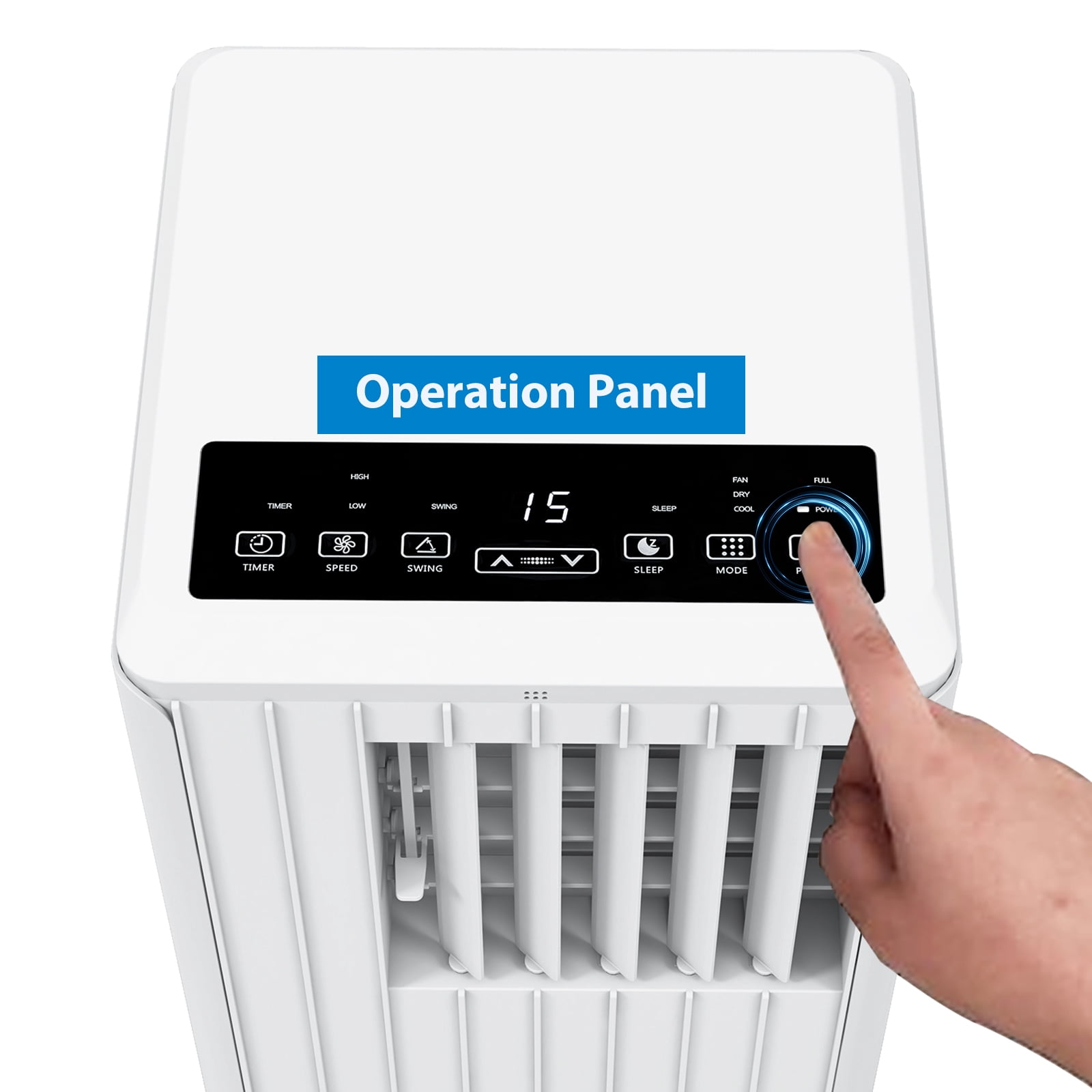 Portable Air Conditioner 8000 BTU, 3-in-1 Compact AC Unit with Cooling, Dehumidifier & Fan, Quiet Operation with 24H Timer, Remote Control & Window Kit for Rooms up to 350 Sq.Ft.