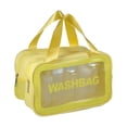 thumbnail image 4 of 1 Pc Bolsa de Maquillaje Grande Conveniente para Mujeres para Viajes de Vacaciones, Camping y Negocios, Amarillo-M, 4 of 4