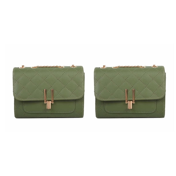 Cartera pequeña acolchada para mujer, bolso bandolera, con cordones dorados, para chica de moda, chica adolescente