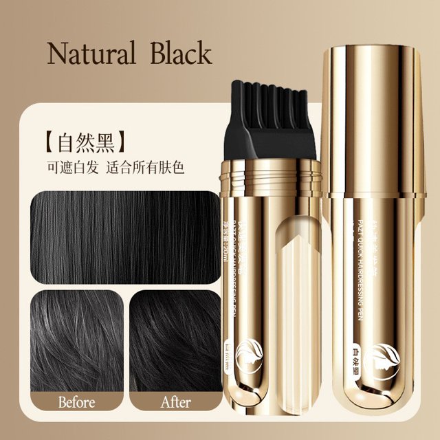 Peine 2 en 1 para cubrir las canas. Peine portátil para cubrir las canas. Barra correctora resistente al agua y al sudor. 20 ml.