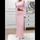 thumbnail image 5 of Conjuntos de Falda y Top de Rayas para Mujer, Conjuntos de 2 Piezas, Conjuntos de Otoño para Mujer. Rosa L, 5 of 10