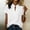 White, variant on QUNYINEY Green Womens Summer T Shirts Cute Short Sleeve Tops Casual Pullover Loose Fit Mock Neck Shirts