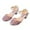 Pink, variant on AJTQTH Kids Teens Girls Princess Shoes Elegant Rhinestone Accessories High Heel Wedge Sandals Stylish Buckles Straps Closed-Toe Sandals for Party Summer Casual Gold 11 Years