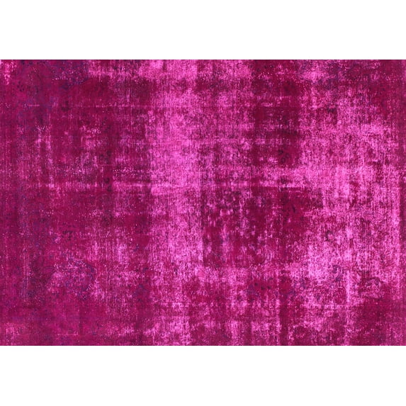 Ahgly Company Indoor Rectangle Abstract Pink Modern Area Rugs, 7' x 10'