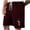 Wine, variant on Mens Navy Printed Drawstring Shorts, Graphic Design, Summer Outdoor & Leisure