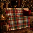 thumbnail image 3 of Autumn Plaid Living Room, Festive autumn celebration Scene, Warm Flannel Blanket for Living Room and Family Room with Detailed Artwork, Art Lovers autumn celebration Gift, Festive Home Decor, 3 of 9