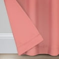 thumbnail image 5 of Eclipse Blackout Curtains, Darrell Thermaweave Rod Pocket 37 in x 84 in Curtain Panel in Coral, Sold as a Single Curtain Panel, 5 of 7