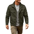 thumbnail image 3 of Mens Lightweight Bomber Jacket Causal Windbreaker Zip Up Fall Coat Zipper Spring Fall Bomber Jackets Sports Shell Jacket, 3 of 5
