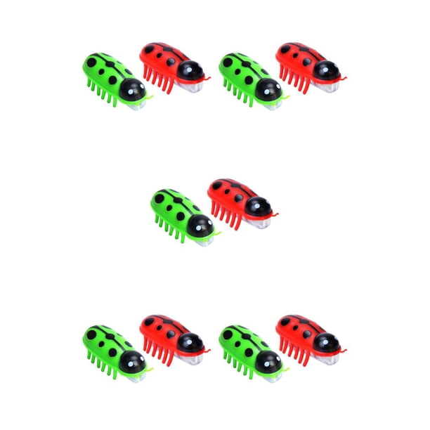 Greeniant 2 Pieces Mini Robot Beetle Electric Party Operated Flip Funny Insect Mouse Favors Pet Bug Automatic Battery Playing Toys Dog Type2 NO2 Greeniant CBP585363