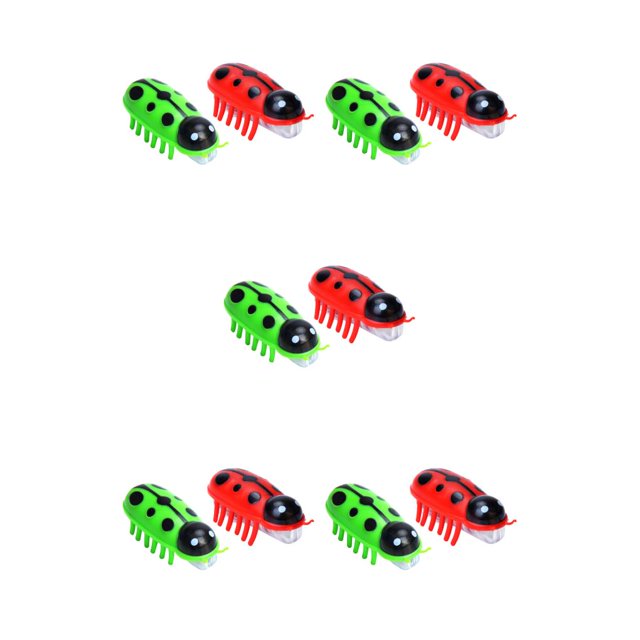 Greeniant 2 Pieces Mini Robot Beetle Electric Party Operated Flip Funny Insect Mouse Favors Pet Bug Automatic Battery Playing Toys Dog Type2 NO2 Greeniant CBP585363