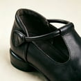 thumbnail image 6 of Shrysg Women's Vintage Mary Jane T-Strap Low Heel Loafers Soft Faux Leather Daily Casual Dress Shoes Black, 6 of 6