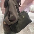 thumbnail image 5 of Bolsos de mano estilo Inglaterra para mujer, bolsos y carteras de diseñador de lujo, novedad 2024, en PU, gran capacidad, asa superior, maletín, hombro, 5 of 5