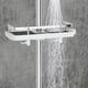 thumbnail image 4 of Cabezal de ducha colgante antideslizante, diseño flexible que maximiza el uso del espacio al tiempo que brinda estabilidad y seguridad para las necesidades de su baño (plata, 1 pieza), 4 of 7