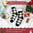 thumbnail image 6 of Slipper Socks for Women with Grippers Non Slip Fuzzy Grip Winter Warm Cozy Thick Comfy Soft Fleece Cabin Socks, 6 of 6