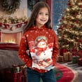 thumbnail image 2 of WELOIJEVBE Hoodies for Girls Children's Autumn Winter Christmas Theme Snowman Long Sleeve Hooded Hoodie Warm and Comfortable Children's Coat for Boys and Girls, 2 of 4