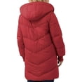 thumbnail image 4 of adviicd Womens Winter Long Coats Teddy Fleece Lined Jacket Plus Size Warm Thicken Hooded Windproof Quilted Puffer Jackets (Red, XXL), 4 of 6