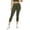 Army Green, variant on Women's Active Buttery Soft Yoga, Gym Workouts 4-way stretch Capri Leggings, Black Small