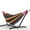 Black Rainbow Stripes, variant on JoanKaren Double Hammock with Portable Space Saving Heavy-Duty Steel Stand,2 Person Outdoor 450lb Capacity Standing Hammocks,Indoor/Outdoor,Blue and White Stripes