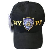 NYC FACTORY NYPD Baseball Hat New York Police Department Black & Gold One Size