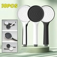 thumbnail image 3 of 1-10PCS Bathroom High Pressure Full Body Coverage Powerful Handheld Shower Head Source Bathroom Outlet Shower Kit (White Black 5PCS), 3 of 7
