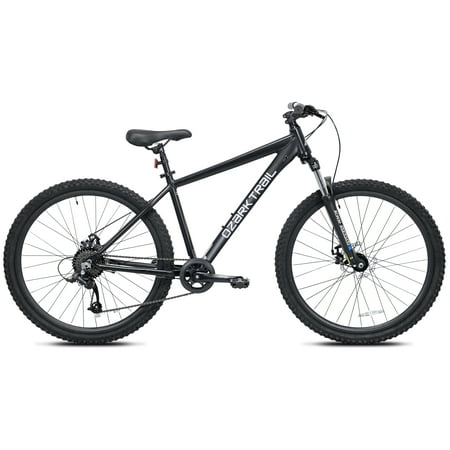 Ozark Trail Vibe Mountain Bicycle, 27.5" Wheels, Medium Frame, Fits Riders 5'3" - 5'8", Black, Adult