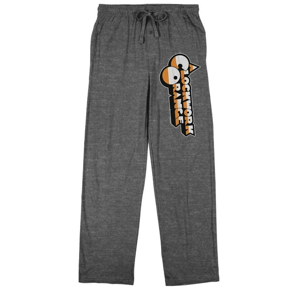 A Clockwork Orange Logo Men's Graphite Heather Sleep Pajama Pants-Medium