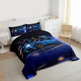 thumbnail image 3 of jejeloiu Blue Cool Car Queen Comforter Set,Extreme Sport Lover Bedding Comforter Set For Racing Gamer Reversible 3-Piece, 3 of 8