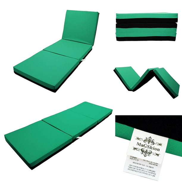 Magshion 4 Inch Memory Foam Trifold Mattresses Floor Bed Twin Size (39