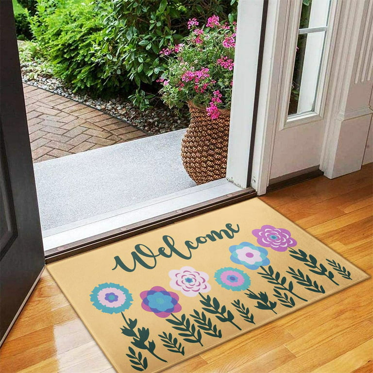 Extra Durable Spring Door Mat - Welcome Mats for Front Door