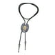 thumbnail image 3 of Elegante Bolo Tie de vaquero occidental con colgante Camisa de cuerda de cuero s Joyas para vestidos Accesorio de ropa de baile , R R Hugo Corbata de hombre, 3 of 10