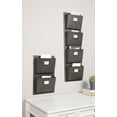 thumbnail image 3 of Linon Vertical 14.60 x 3.90 x 45.90 in Gray Metal Four-Slot Mailbox, 3 of 4