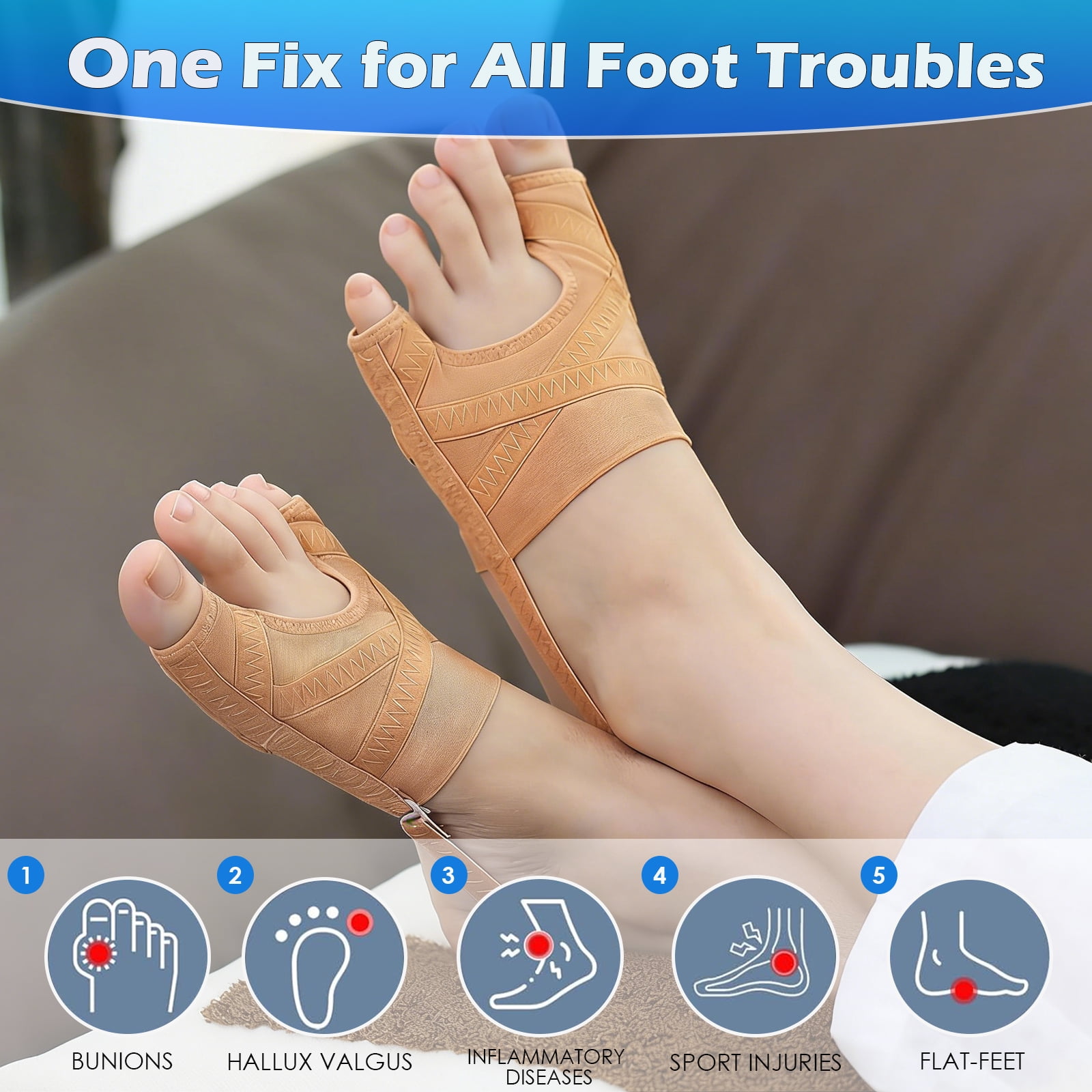 Adjustable Bunion Corrector for Women and Men, Toe Straightener