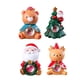 thumbnail image 4 of Figuras Muñeca,Figura de acción coleccionable de adornos navideños,Lindos kits de muñecos modelo de Papá Noel para adultos y niños,Mini figura de dibujos animados de resina para, 4 of 10