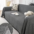 thumbnail image 1 of Funda de Sofá Reversible Chenilla Antideslizante Protector de Muebles para Sofá Fundas para Sofa Protector Cover Añade Estilo y Comodidad a Tu Salón (Negro), 1 of 4