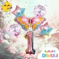 thumbnail image 2 of Butterfly Balloon Birthday Decoration 1 Year Set - Butterfly Balloons, Butterfly Party, Number 1 Balloon Pink Rainbow, Foil Balloon Animals Happy Birt, 2 of 4