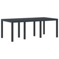 thumbnail image 4 of vidaXL Garden Dining Set 9 pcs Anthracite Polt rattan, 4 of 6