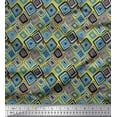 thumbnail image 1 of Soimoi Rayon Fabric Square Geometric Print Fabric by the Yard 42 Inch Wide, 1 of 3