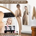 thumbnail image 6 of 43.5" Jewelry Mirror Cabinet w/ Full-length Mirror & Interior Makeup Mirror Durable For Daily Life, 6 of 10