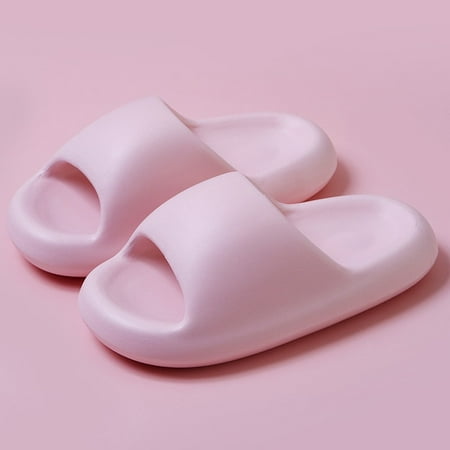 

QWZNDZGR New Thick Platform Cloud Slippers Women Home Non Slip Pillow Slides eva Sandals Woman 2023 Summer Thick Bottom Beach Flip Flops