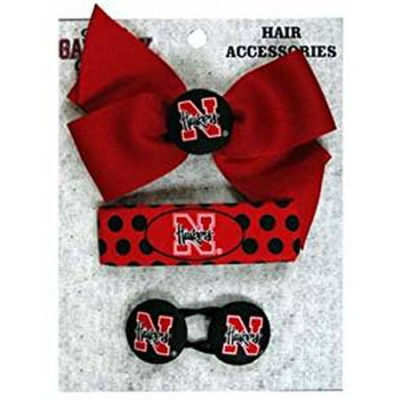Nebraska Cornhuskers 3 Piece Hair Accessories