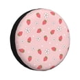thumbnail image 3 of Xecao Floral Strawberr for Tire Covers: Waterproof, dust-proof, and universally fitting for trailers, SUVs, 3 of 8