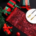 thumbnail image 3 of Holzlrgus 2 Pieces Red Table Runner Sequin Glitter Mesh Table Runner 11"x108" Red Table Decorations for Wedding Party Valentine's Day Christmas, 3 of 7